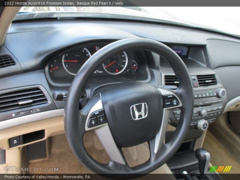 Basque Red Pearl II / Ivory 2012 Honda Accord LX Premium Sedan