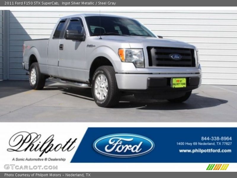 Ingot Silver Metallic / Steel Gray 2011 Ford F150 STX SuperCab