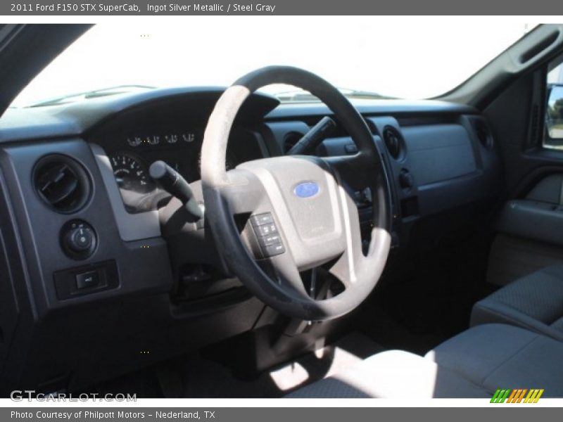 Ingot Silver Metallic / Steel Gray 2011 Ford F150 STX SuperCab