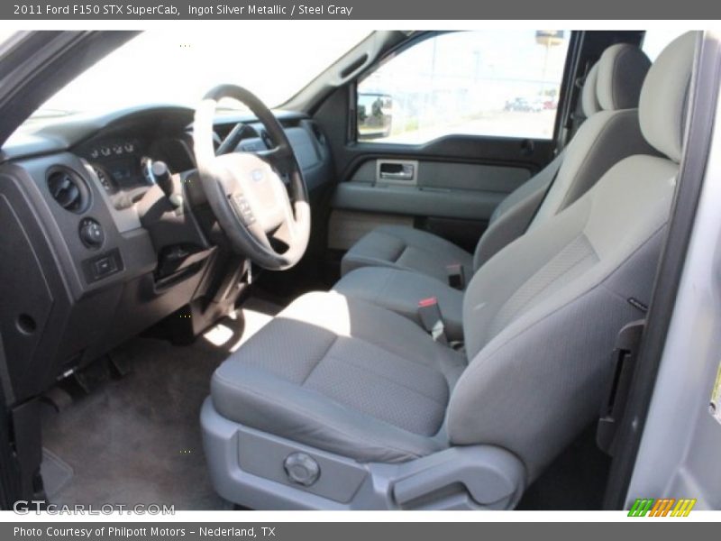 Ingot Silver Metallic / Steel Gray 2011 Ford F150 STX SuperCab