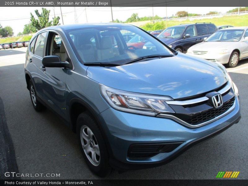 Mountain Air Metallic / Beige 2015 Honda CR-V LX AWD