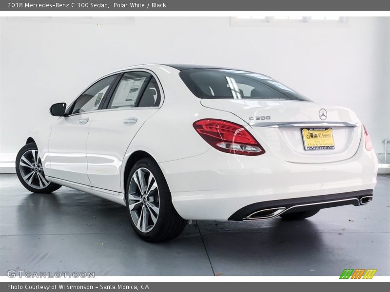 Polar White / Black 2018 Mercedes-Benz C 300 Sedan