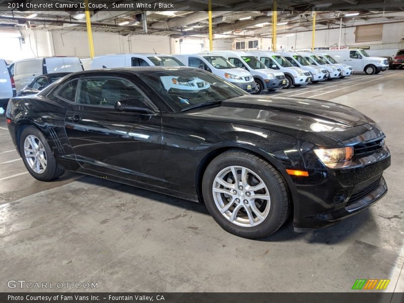 Summit White / Black 2014 Chevrolet Camaro LS Coupe