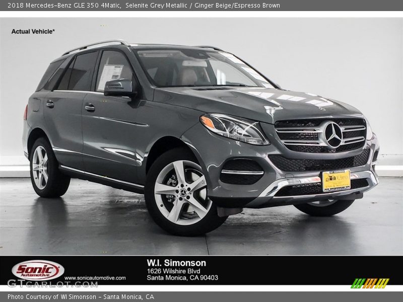 Selenite Grey Metallic / Ginger Beige/Espresso Brown 2018 Mercedes-Benz GLE 350 4Matic