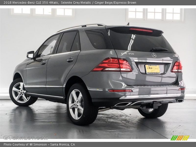 Selenite Grey Metallic / Ginger Beige/Espresso Brown 2018 Mercedes-Benz GLE 350 4Matic