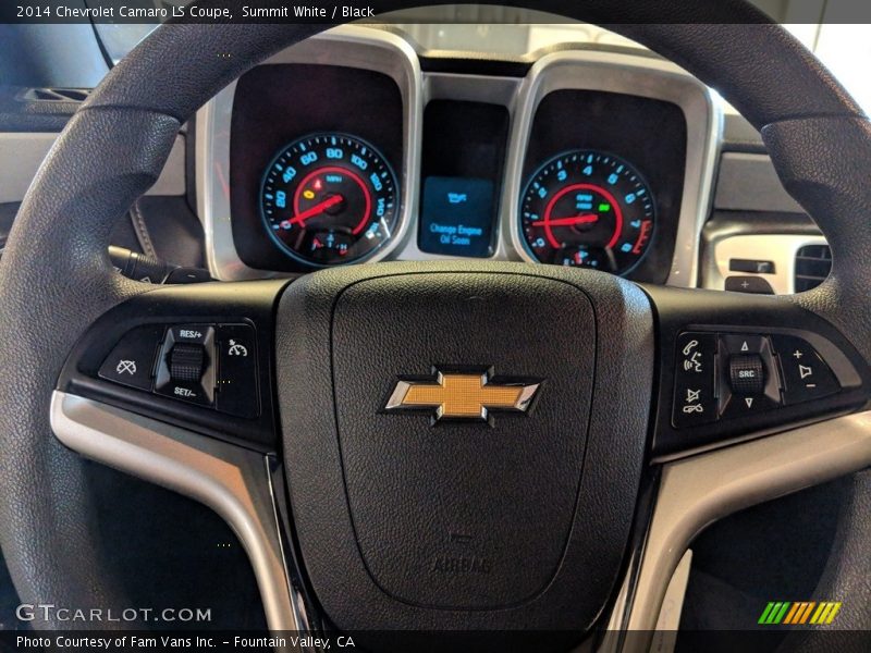 Summit White / Black 2014 Chevrolet Camaro LS Coupe