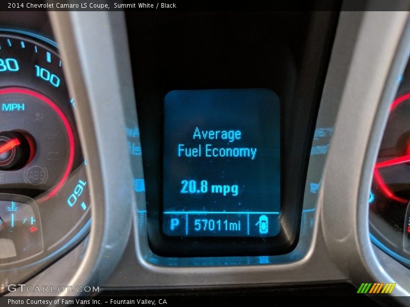 Summit White / Black 2014 Chevrolet Camaro LS Coupe