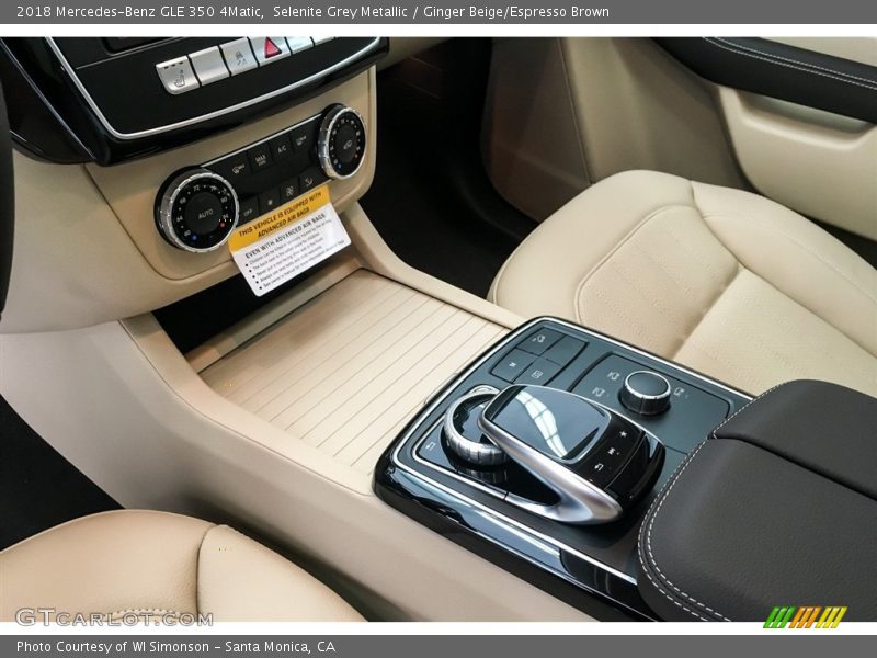 Selenite Grey Metallic / Ginger Beige/Espresso Brown 2018 Mercedes-Benz GLE 350 4Matic