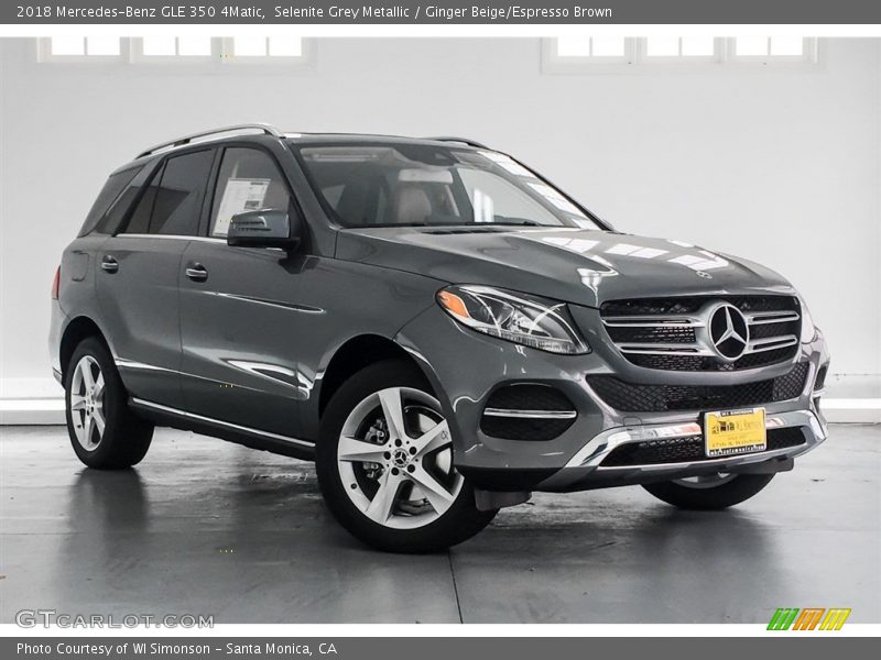 Selenite Grey Metallic / Ginger Beige/Espresso Brown 2018 Mercedes-Benz GLE 350 4Matic