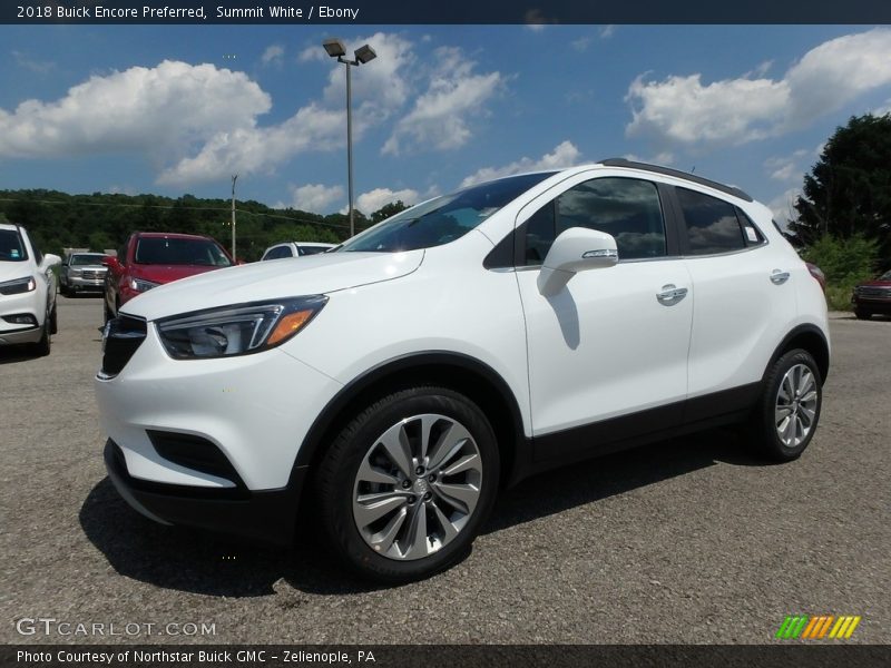 Summit White / Ebony 2018 Buick Encore Preferred