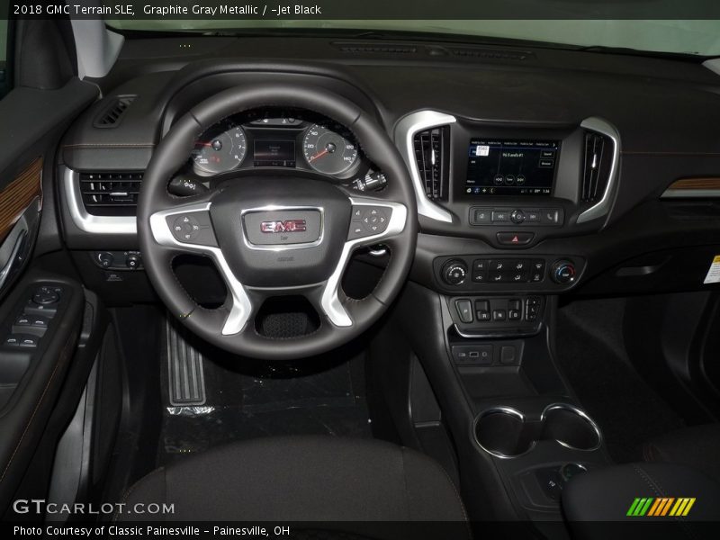 Graphite Gray Metallic / ­Jet Black 2018 GMC Terrain SLE