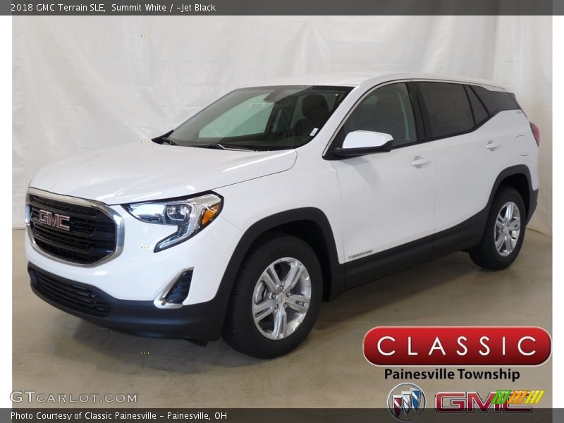 Summit White / ­Jet Black 2018 GMC Terrain SLE