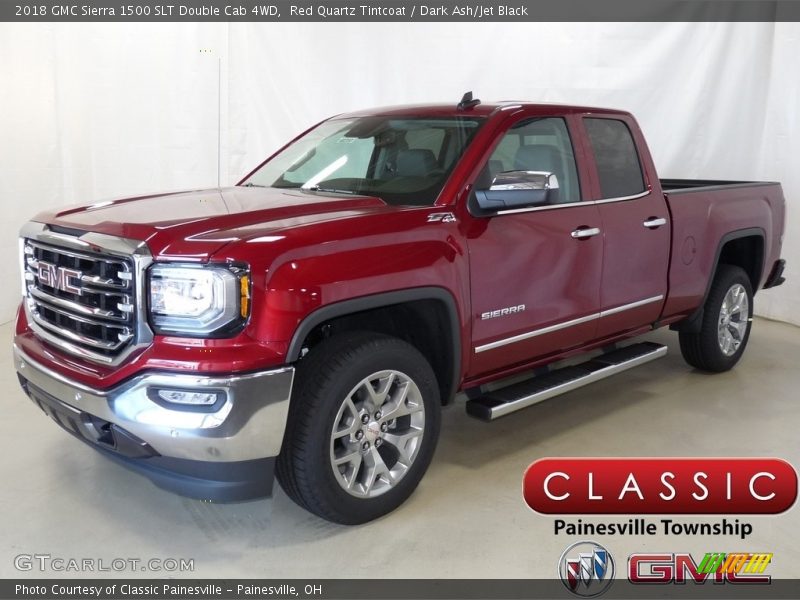 Red Quartz Tintcoat / Dark Ash/Jet Black 2018 GMC Sierra 1500 SLT Double Cab 4WD