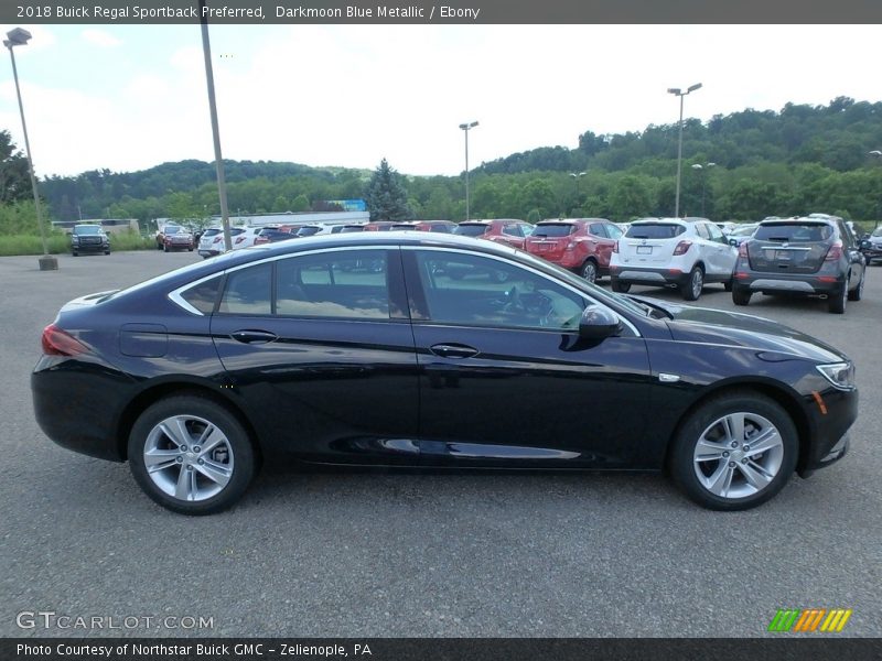 Darkmoon Blue Metallic / Ebony 2018 Buick Regal Sportback Preferred