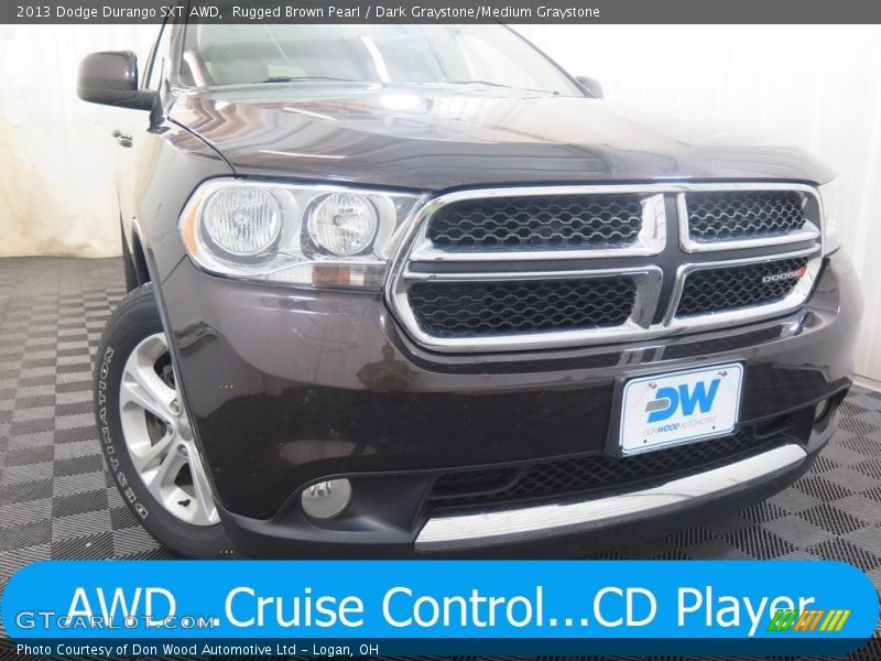 Rugged Brown Pearl / Dark Graystone/Medium Graystone 2013 Dodge Durango SXT AWD