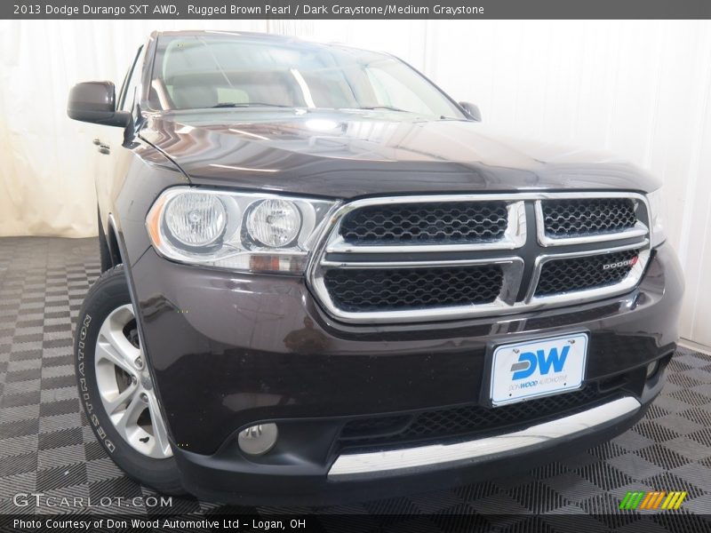 Rugged Brown Pearl / Dark Graystone/Medium Graystone 2013 Dodge Durango SXT AWD