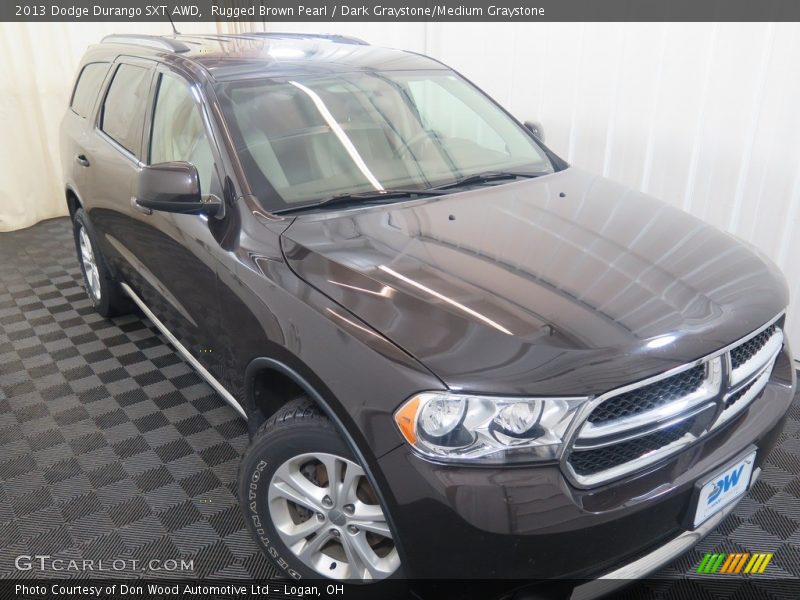 Rugged Brown Pearl / Dark Graystone/Medium Graystone 2013 Dodge Durango SXT AWD