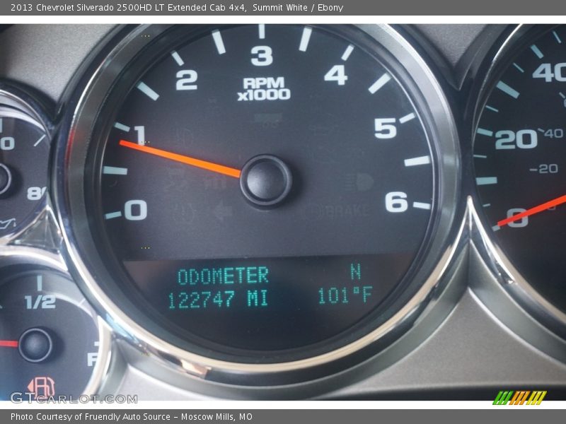 Summit White / Ebony 2013 Chevrolet Silverado 2500HD LT Extended Cab 4x4