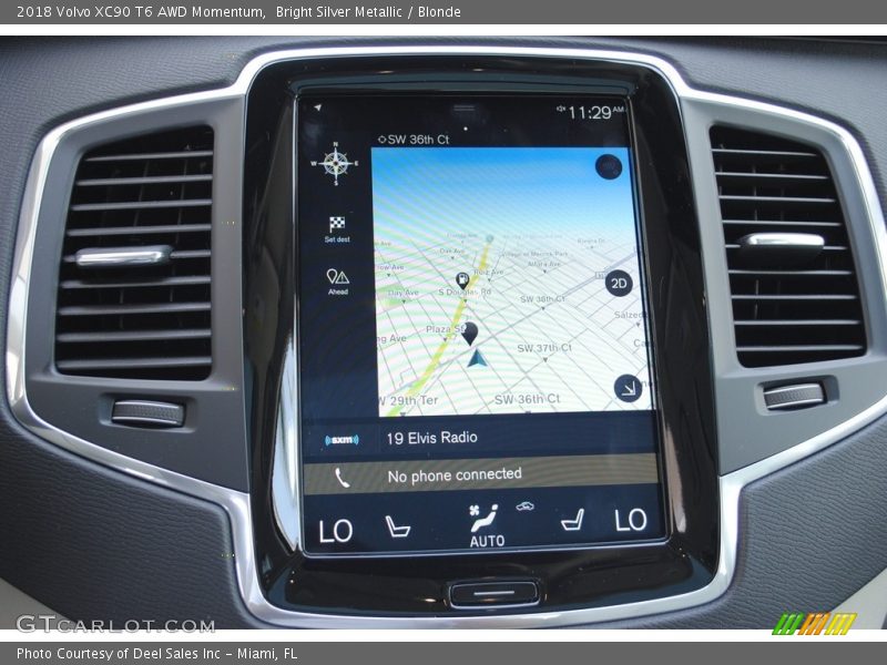 Bright Silver Metallic / Blonde 2018 Volvo XC90 T6 AWD Momentum
