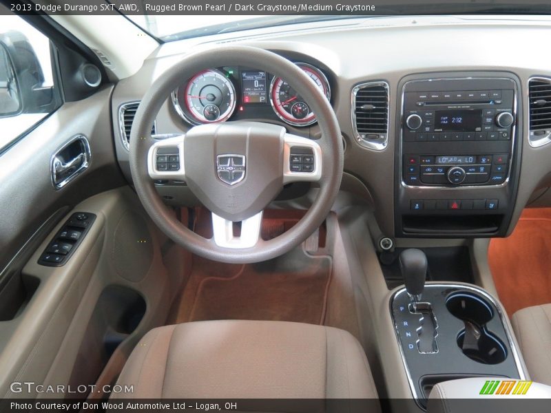 Rugged Brown Pearl / Dark Graystone/Medium Graystone 2013 Dodge Durango SXT AWD