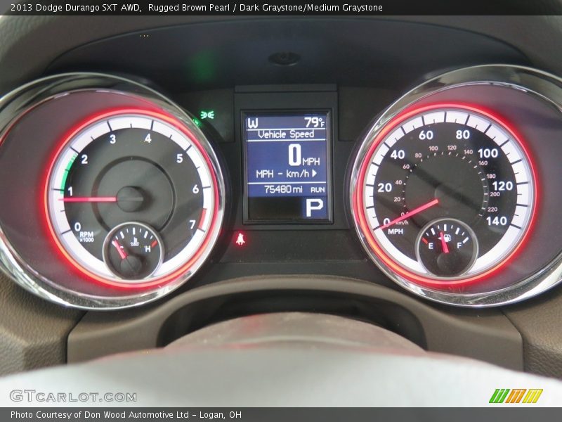 Rugged Brown Pearl / Dark Graystone/Medium Graystone 2013 Dodge Durango SXT AWD
