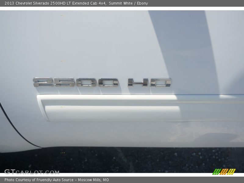 Summit White / Ebony 2013 Chevrolet Silverado 2500HD LT Extended Cab 4x4