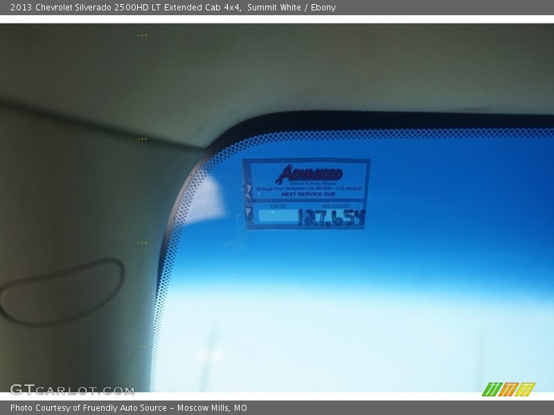 Summit White / Ebony 2013 Chevrolet Silverado 2500HD LT Extended Cab 4x4