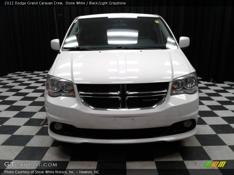 Stone White / Black/Light Graystone 2012 Dodge Grand Caravan Crew