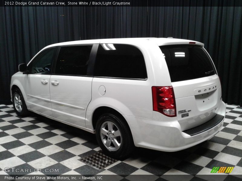 Stone White / Black/Light Graystone 2012 Dodge Grand Caravan Crew
