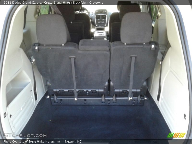Stone White / Black/Light Graystone 2012 Dodge Grand Caravan Crew