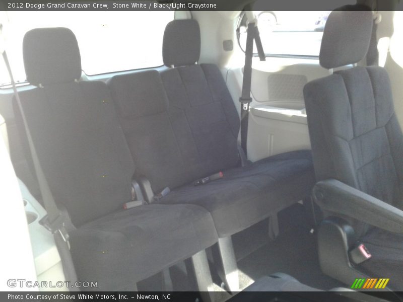 Stone White / Black/Light Graystone 2012 Dodge Grand Caravan Crew