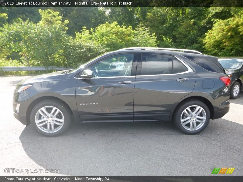 Nightfall Gray Metallic / Jet Black 2019 Chevrolet Equinox Premier AWD