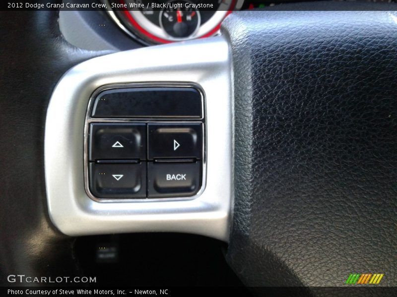 Stone White / Black/Light Graystone 2012 Dodge Grand Caravan Crew