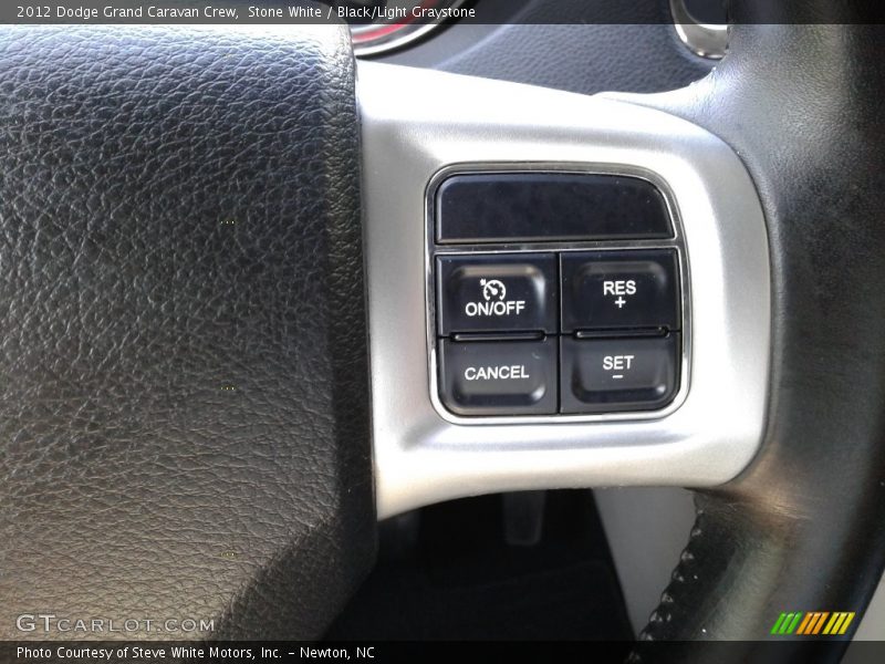 Stone White / Black/Light Graystone 2012 Dodge Grand Caravan Crew