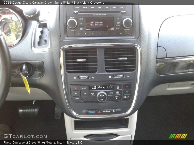 Stone White / Black/Light Graystone 2012 Dodge Grand Caravan Crew