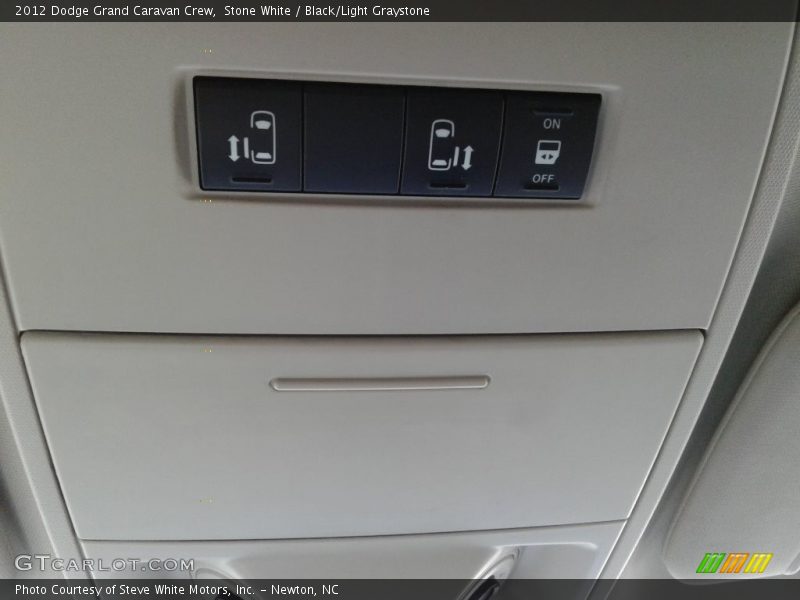 Stone White / Black/Light Graystone 2012 Dodge Grand Caravan Crew
