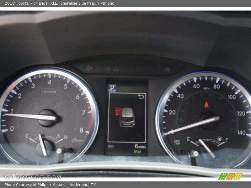 Shoreline Blue Pearl / Almond 2018 Toyota Highlander XLE