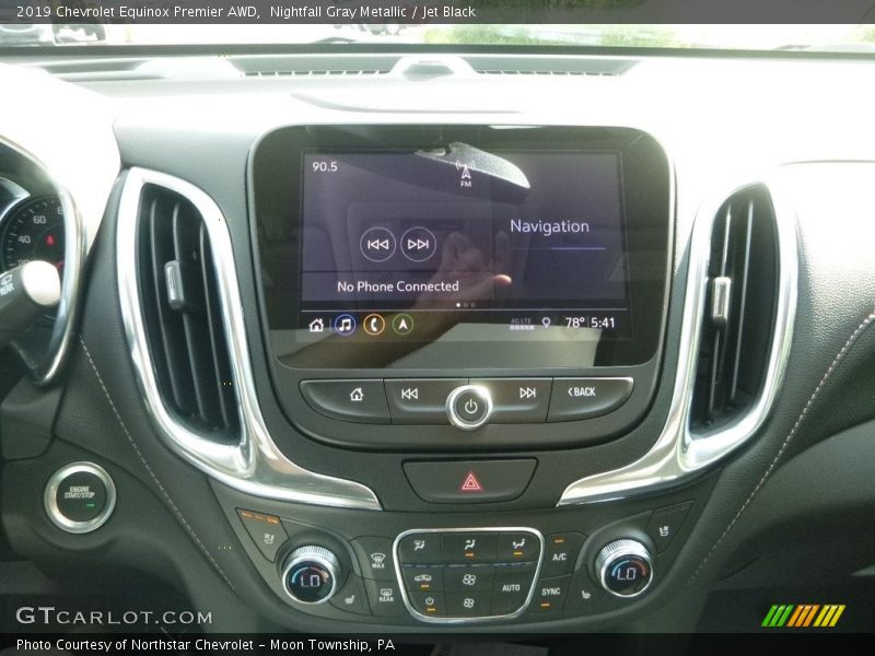 Nightfall Gray Metallic / Jet Black 2019 Chevrolet Equinox Premier AWD