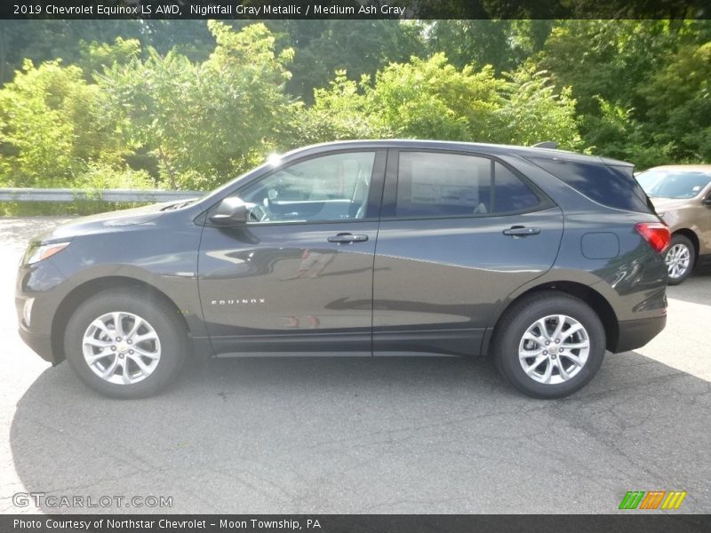 Nightfall Gray Metallic / Medium Ash Gray 2019 Chevrolet Equinox LS AWD