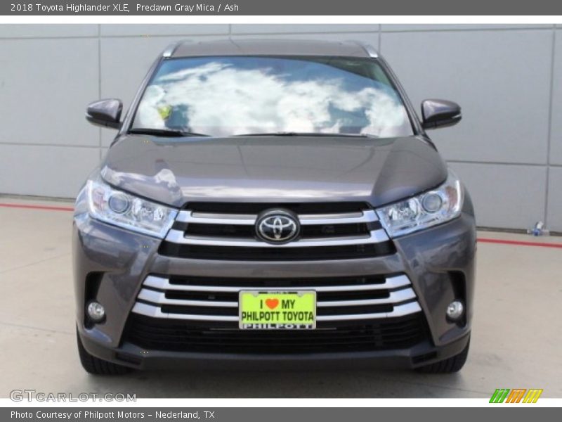 Predawn Gray Mica / Ash 2018 Toyota Highlander XLE