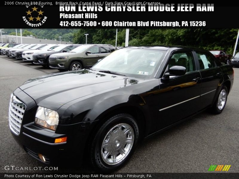 Brilliant Black Crystal Pearl / Dark Slate Gray/Light Graystone 2006 Chrysler 300 Touring