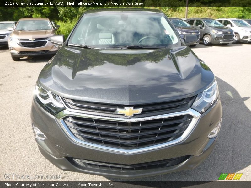 Nightfall Gray Metallic / Medium Ash Gray 2019 Chevrolet Equinox LS AWD