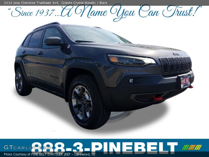 Granite Crystal Metallic / Black 2019 Jeep Cherokee Trailhawk 4x4