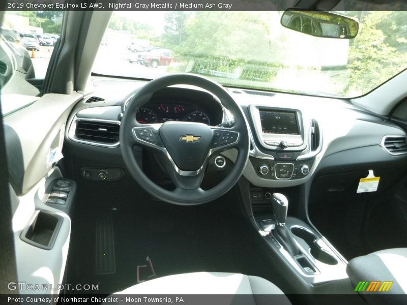 Nightfall Gray Metallic / Medium Ash Gray 2019 Chevrolet Equinox LS AWD