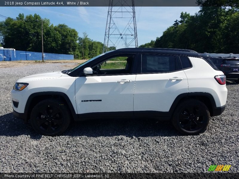 White / Black 2018 Jeep Compass Latitude 4x4