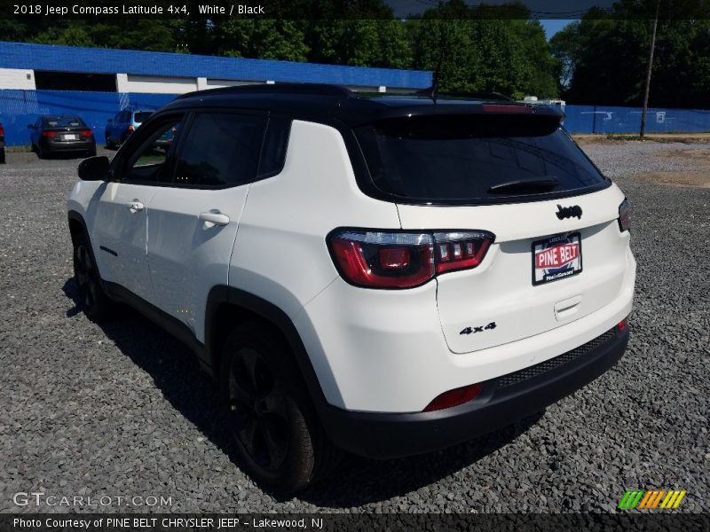 White / Black 2018 Jeep Compass Latitude 4x4