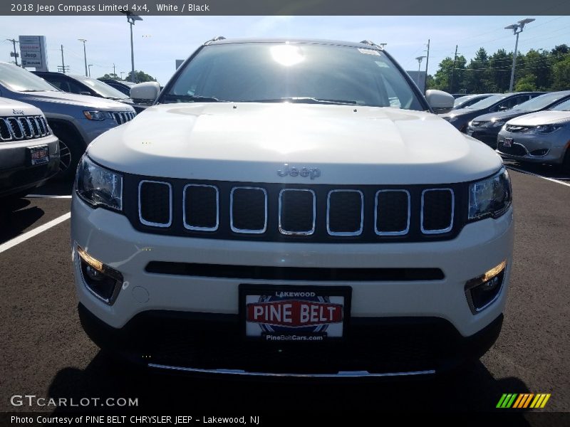 White / Black 2018 Jeep Compass Limited 4x4