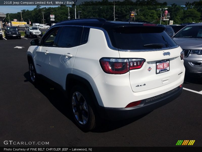White / Black 2018 Jeep Compass Limited 4x4