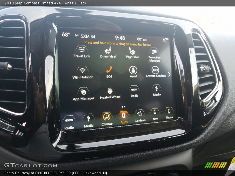 White / Black 2018 Jeep Compass Limited 4x4