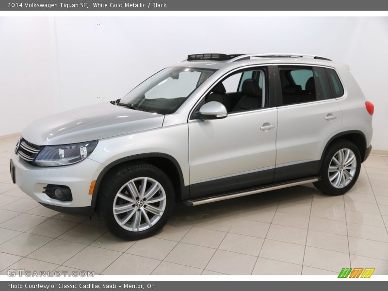 White Gold Metallic / Black 2014 Volkswagen Tiguan SE